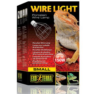 Exo Terra Wire Light โคมลวด ระบายความร้อนได้ดี ขั้ว Porcelain รับหลอดได้ถึง 150W (Small) (PT2060)
